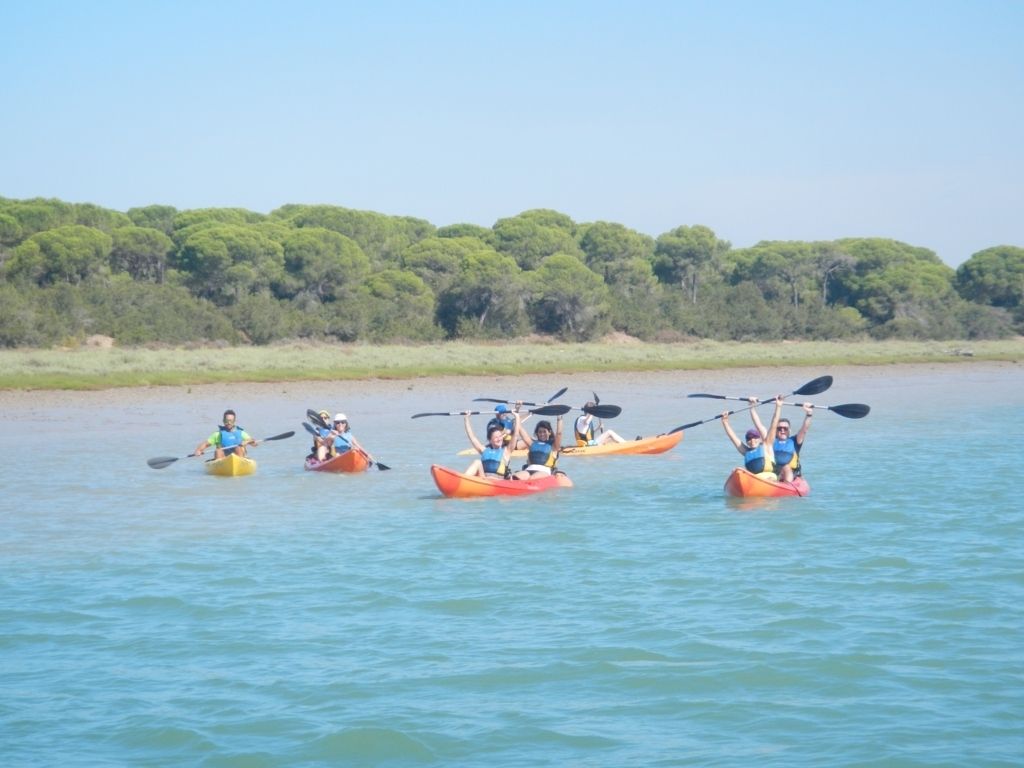 Ruta en kayak en grupo por el Guadalquivir